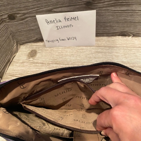 Used in good condition Anna by Anuschka Dreamy Peacock Crossbody Hobo - Picture 9 of 13